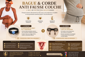 BAGUE ET CORDE ANTI FAUSSE COUCHE